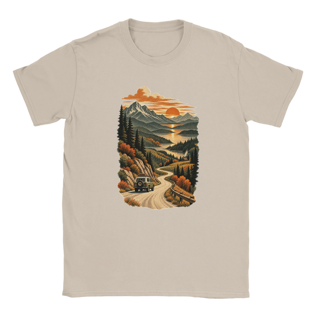 Additional Gelato product mockup for The Long Way Home Sand Gildan 64000 T-shirt