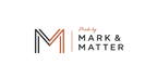 Mark & Matter approved logo lockup with thin double-line M and Made by line